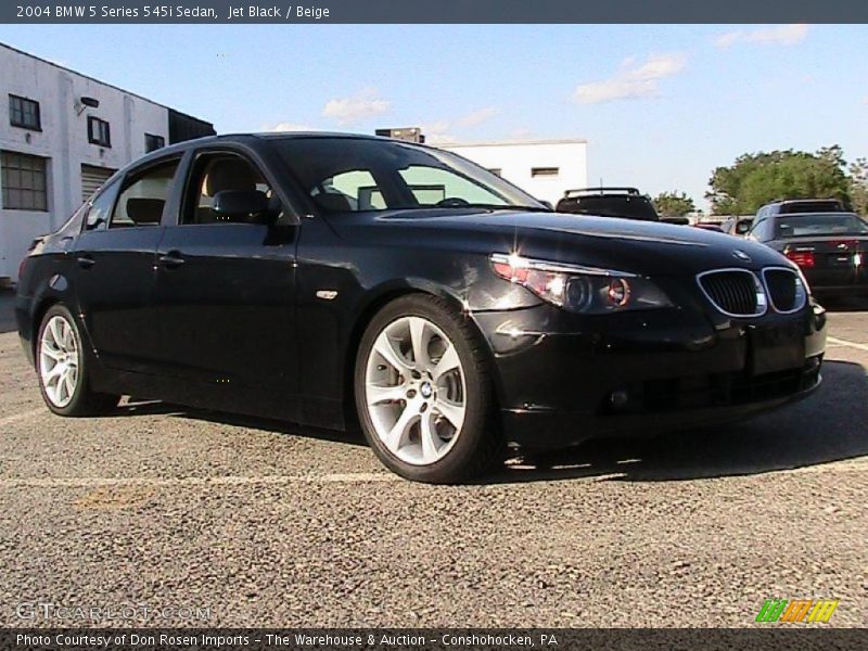 Jet Black / Beige 2004 BMW 5 Series 545i Sedan