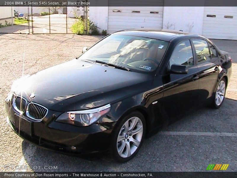 Jet Black / Beige 2004 BMW 5 Series 545i Sedan