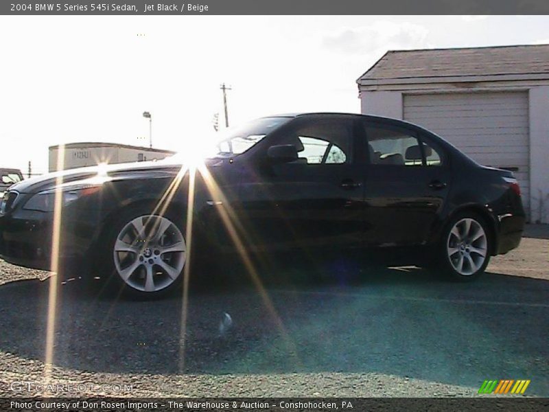 Jet Black / Beige 2004 BMW 5 Series 545i Sedan