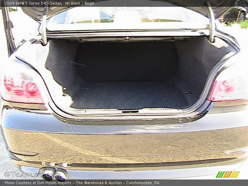 Jet Black / Beige 2004 BMW 5 Series 545i Sedan