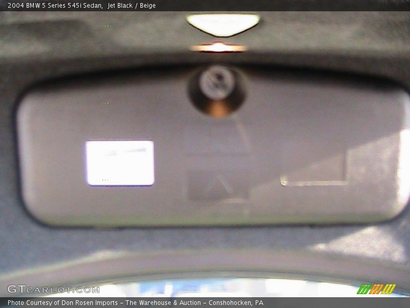 Jet Black / Beige 2004 BMW 5 Series 545i Sedan
