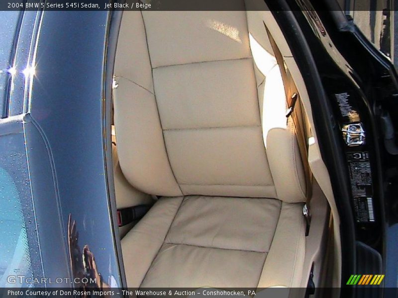 Jet Black / Beige 2004 BMW 5 Series 545i Sedan