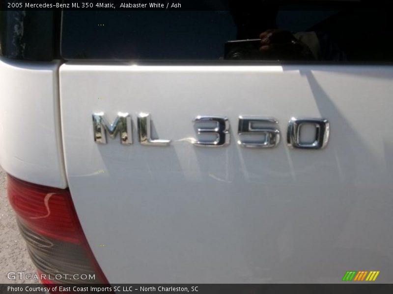 Alabaster White / Ash 2005 Mercedes-Benz ML 350 4Matic