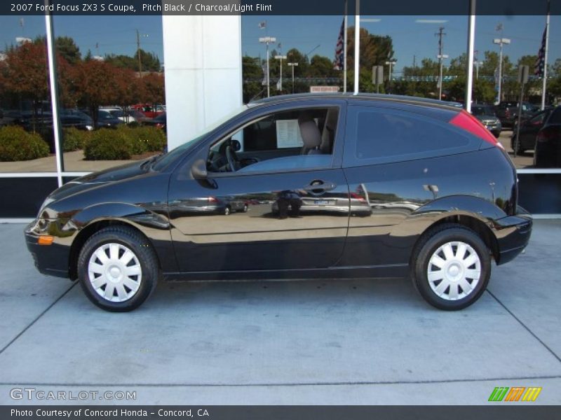 Pitch Black / Charcoal/Light Flint 2007 Ford Focus ZX3 S Coupe
