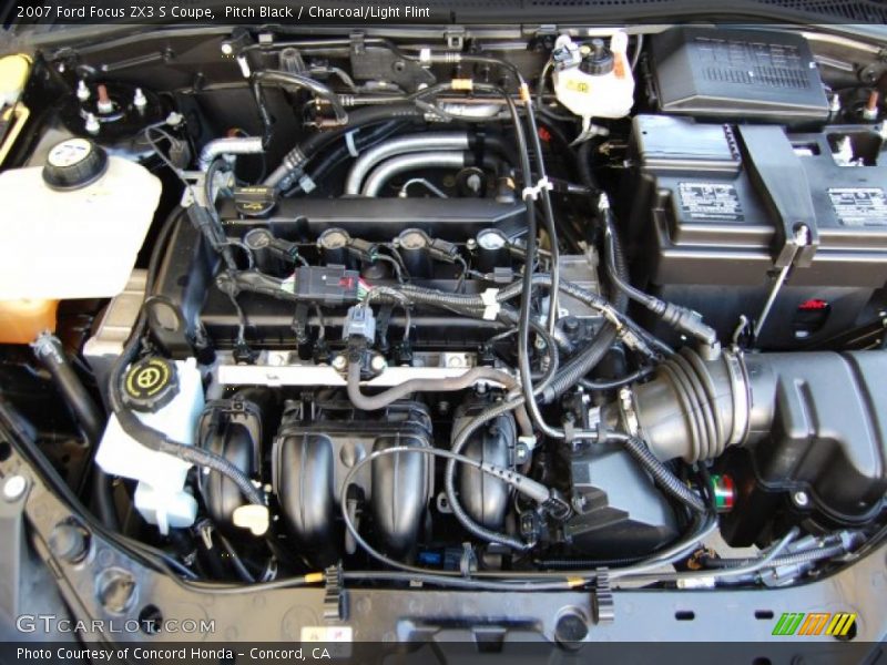 Pitch Black / Charcoal/Light Flint 2007 Ford Focus ZX3 S Coupe