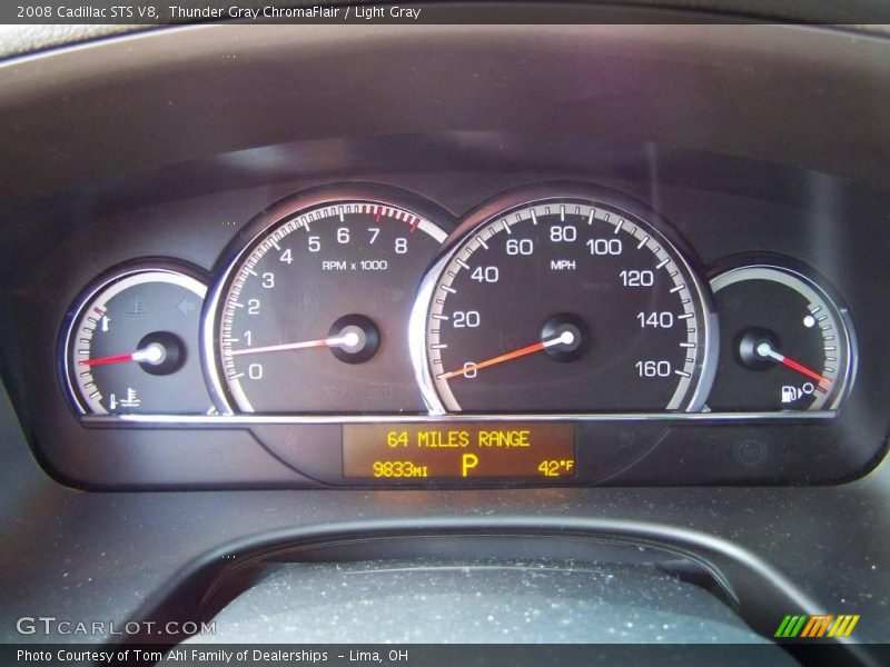Thunder Gray ChromaFlair / Light Gray 2008 Cadillac STS V8
