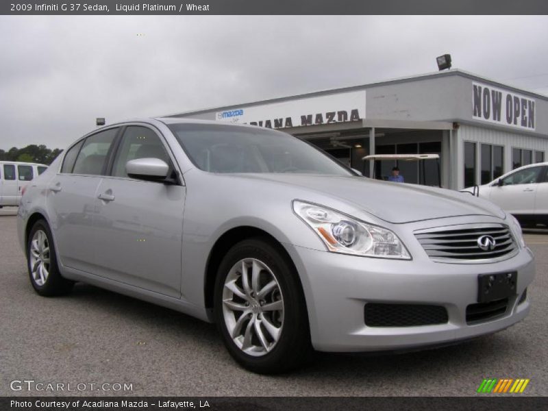 Liquid Platinum / Wheat 2009 Infiniti G 37 Sedan