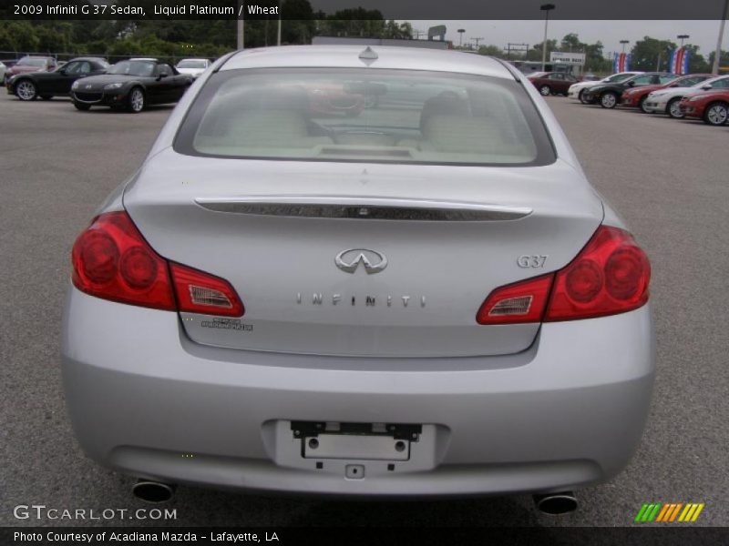 Liquid Platinum / Wheat 2009 Infiniti G 37 Sedan