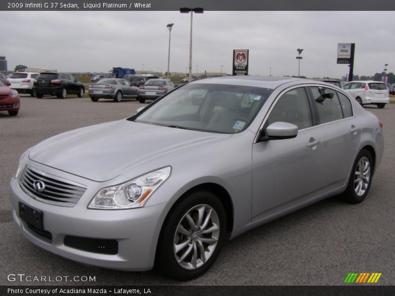 Liquid Platinum / Wheat 2009 Infiniti G 37 Sedan