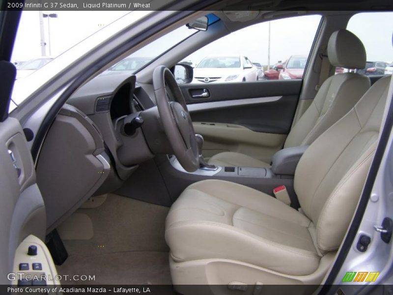 Liquid Platinum / Wheat 2009 Infiniti G 37 Sedan