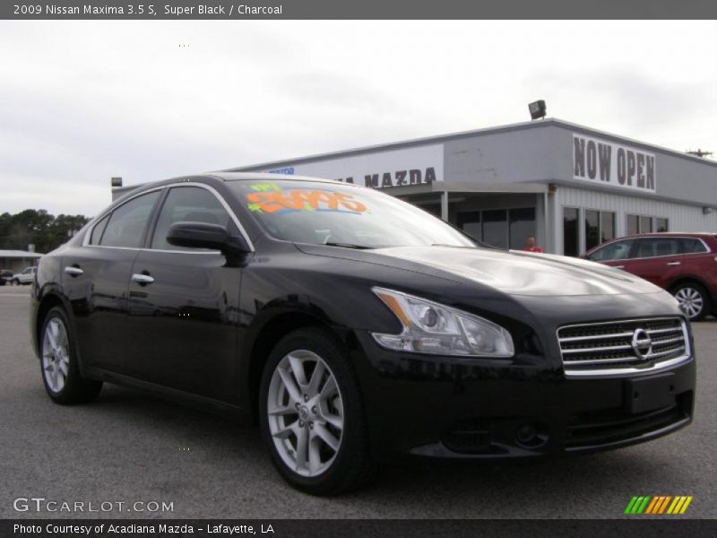 Super Black / Charcoal 2009 Nissan Maxima 3.5 S