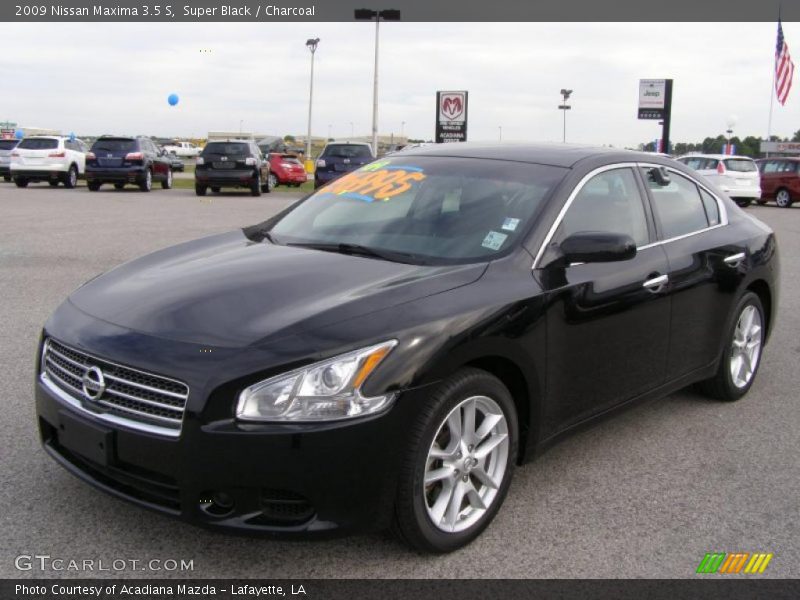 Super Black / Charcoal 2009 Nissan Maxima 3.5 S