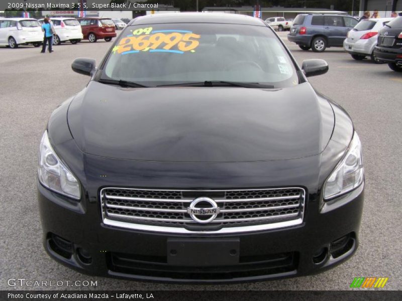 Super Black / Charcoal 2009 Nissan Maxima 3.5 S