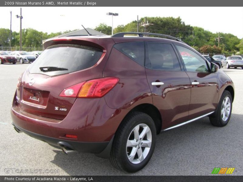 Merlot Metallic / Beige 2009 Nissan Murano S AWD
