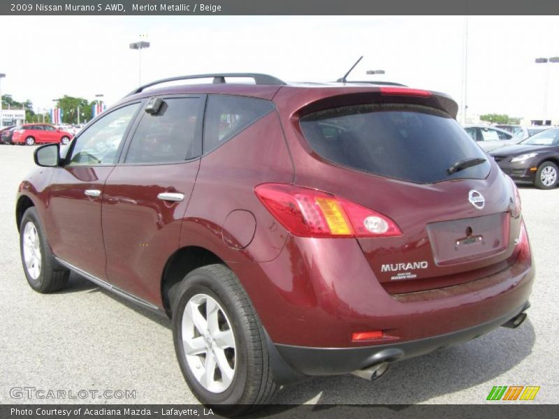 Merlot Metallic / Beige 2009 Nissan Murano S AWD