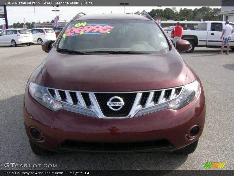 Merlot Metallic / Beige 2009 Nissan Murano S AWD