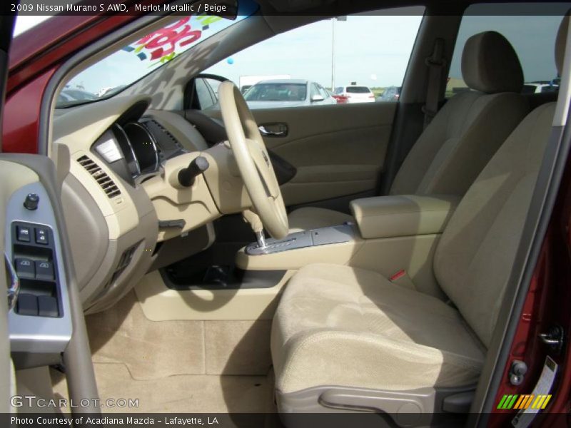 Merlot Metallic / Beige 2009 Nissan Murano S AWD