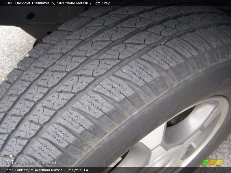 Silverstone Metallic / Light Gray 2008 Chevrolet TrailBlazer LS