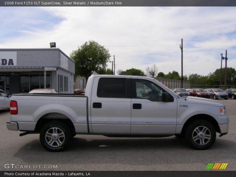 Silver Metallic / Medium/Dark Flint 2008 Ford F150 XLT SuperCrew