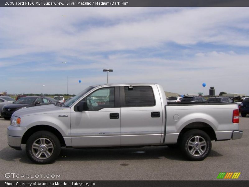 Silver Metallic / Medium/Dark Flint 2008 Ford F150 XLT SuperCrew