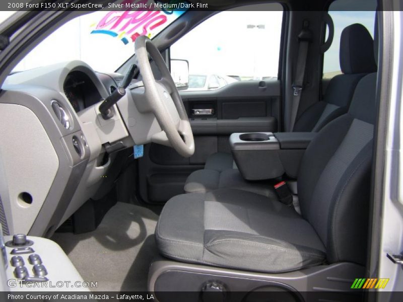 Silver Metallic / Medium/Dark Flint 2008 Ford F150 XLT SuperCrew