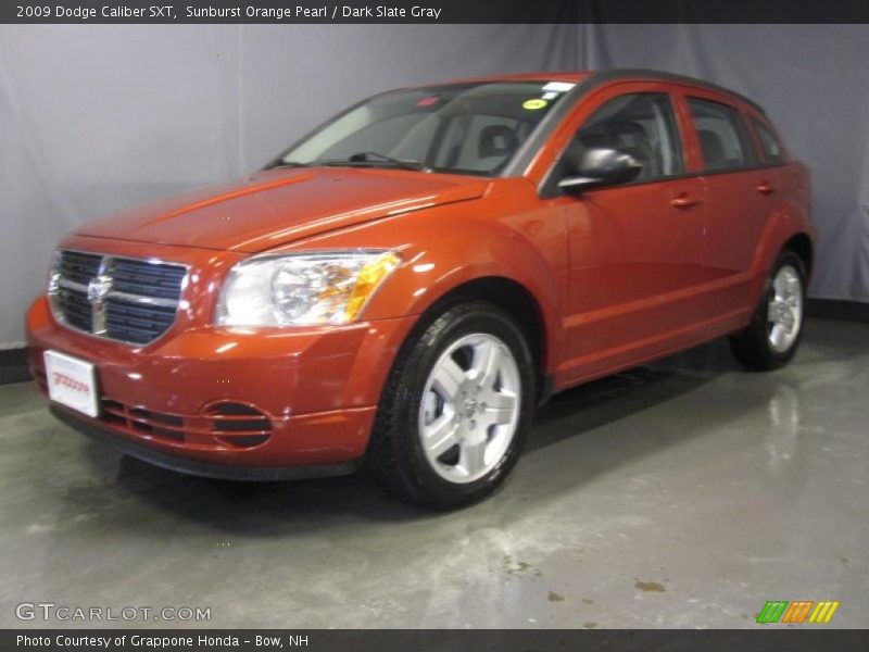 Sunburst Orange Pearl / Dark Slate Gray 2009 Dodge Caliber SXT