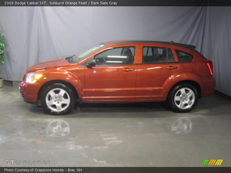 Sunburst Orange Pearl / Dark Slate Gray 2009 Dodge Caliber SXT