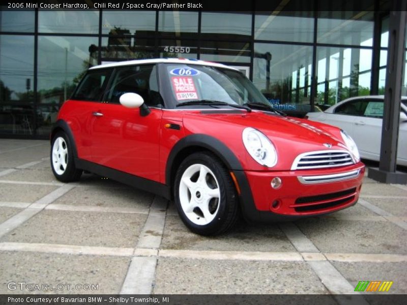 Chili Red / Space Gray/Panther Black 2006 Mini Cooper Hardtop