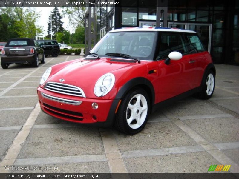 Chili Red / Space Gray/Panther Black 2006 Mini Cooper Hardtop