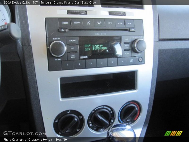 Sunburst Orange Pearl / Dark Slate Gray 2009 Dodge Caliber SXT