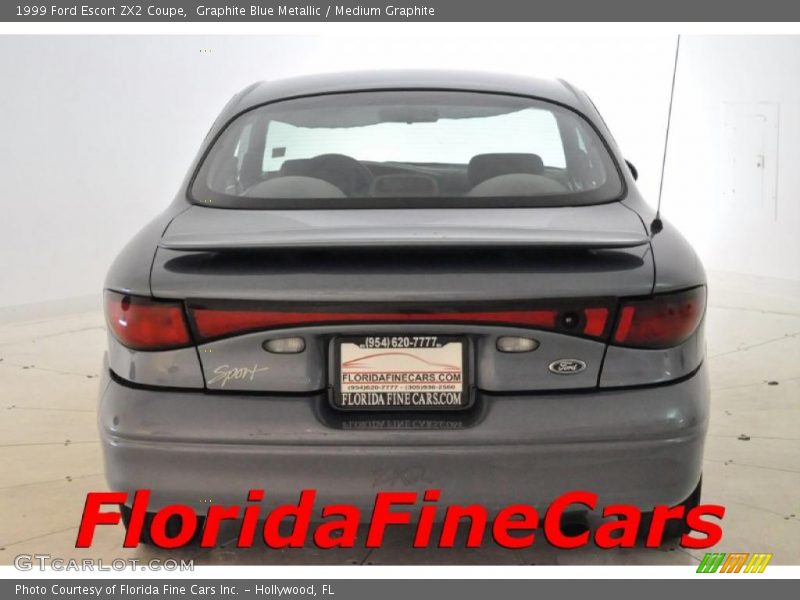 Graphite Blue Metallic / Medium Graphite 1999 Ford Escort ZX2 Coupe