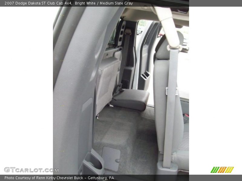 Bright White / Medium Slate Gray 2007 Dodge Dakota ST Club Cab 4x4