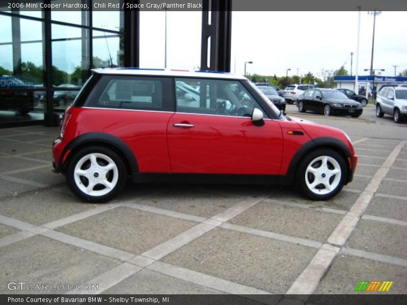 Chili Red / Space Gray/Panther Black 2006 Mini Cooper Hardtop