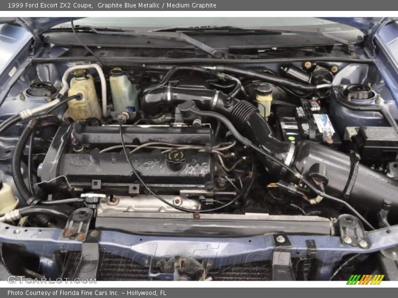 Graphite Blue Metallic / Medium Graphite 1999 Ford Escort ZX2 Coupe