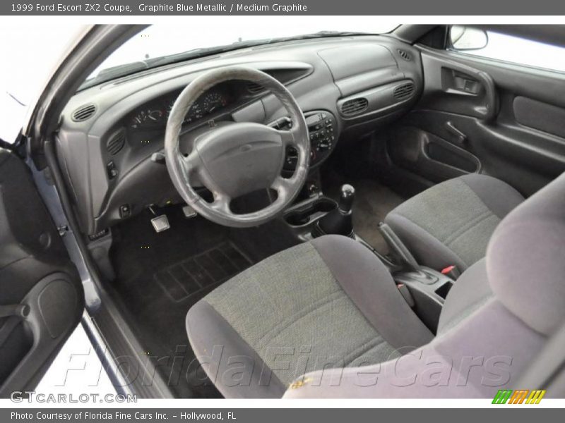 Graphite Blue Metallic / Medium Graphite 1999 Ford Escort ZX2 Coupe