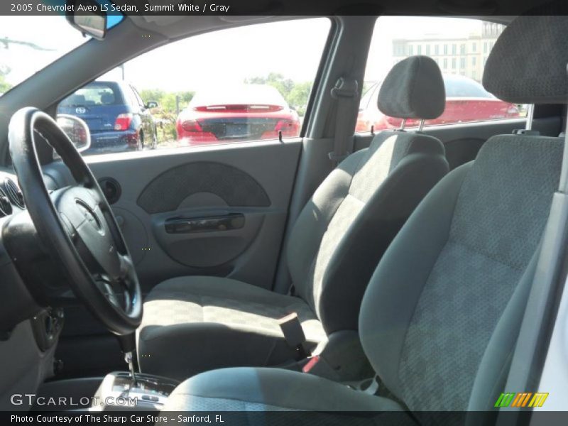 Summit White / Gray 2005 Chevrolet Aveo LS Sedan