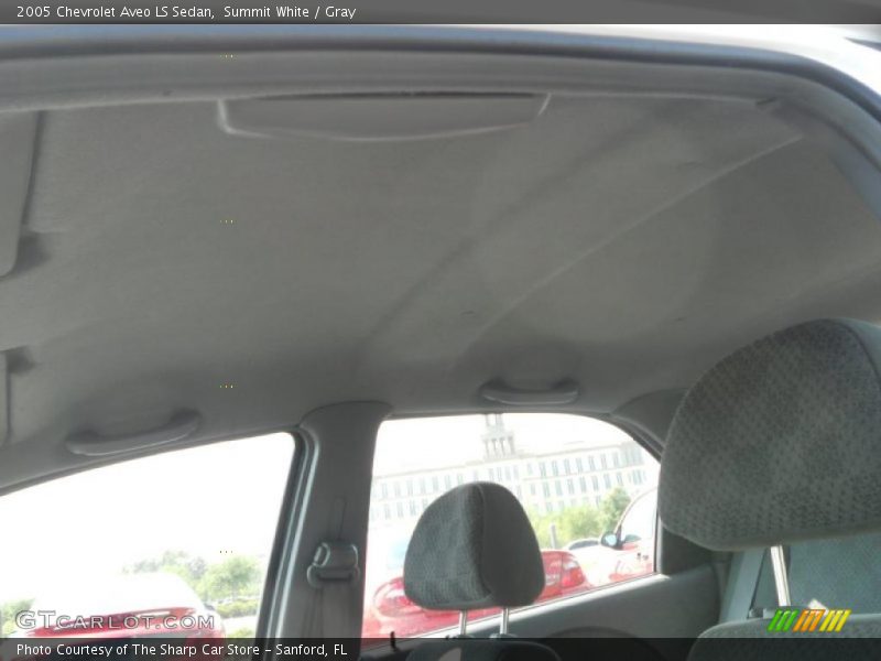 Summit White / Gray 2005 Chevrolet Aveo LS Sedan