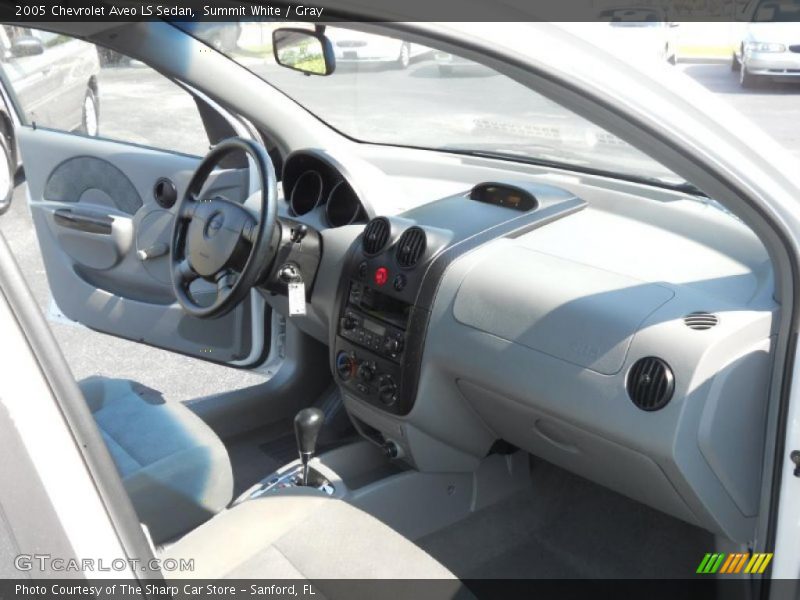 Summit White / Gray 2005 Chevrolet Aveo LS Sedan