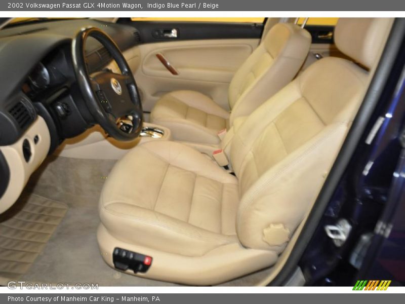 Indigo Blue Pearl / Beige 2002 Volkswagen Passat GLX 4Motion Wagon