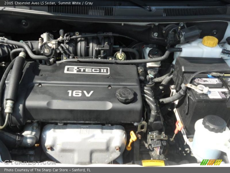 Summit White / Gray 2005 Chevrolet Aveo LS Sedan