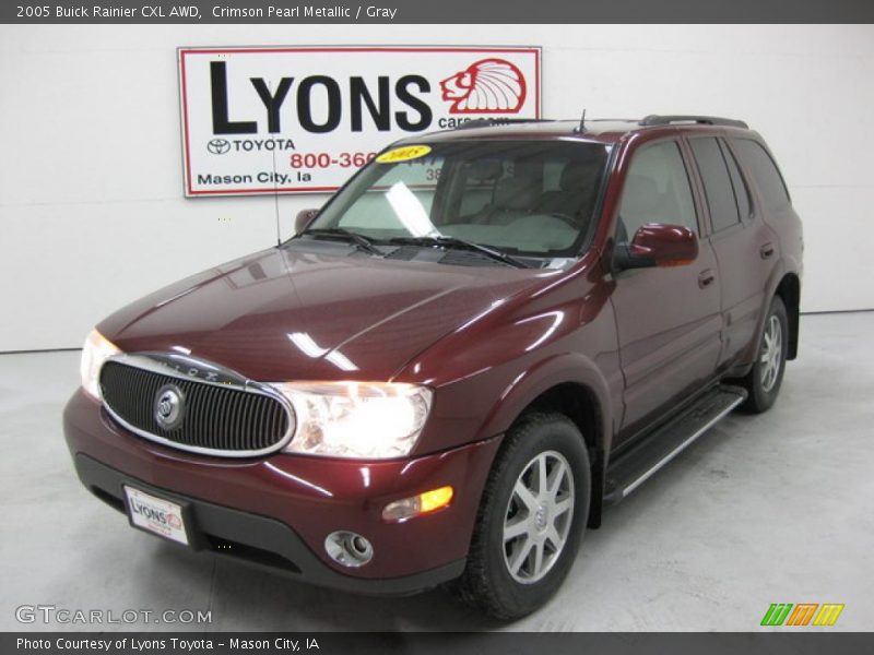 Crimson Pearl Metallic / Gray 2005 Buick Rainier CXL AWD