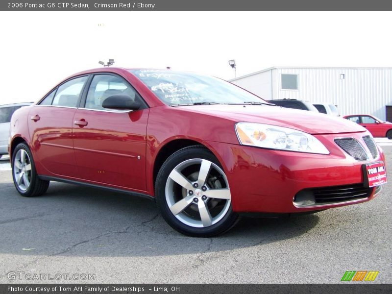 Crimson Red / Ebony 2006 Pontiac G6 GTP Sedan