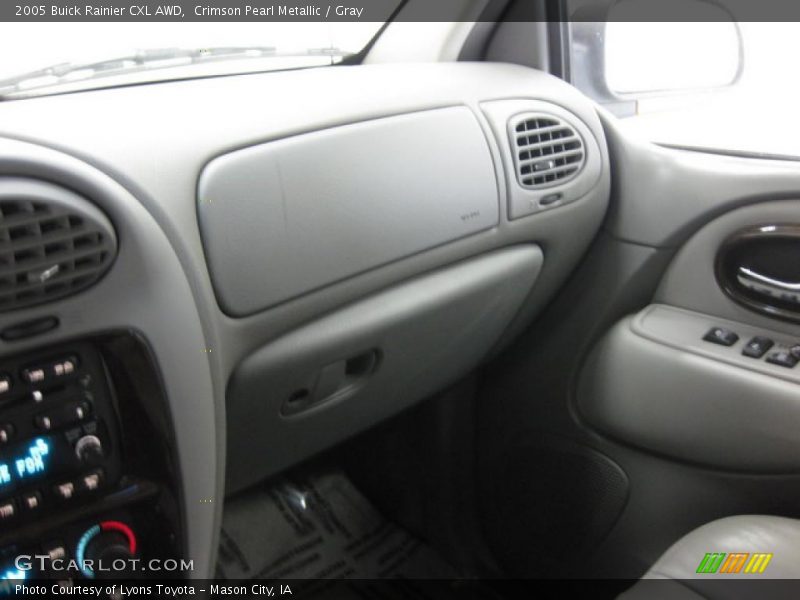 Crimson Pearl Metallic / Gray 2005 Buick Rainier CXL AWD