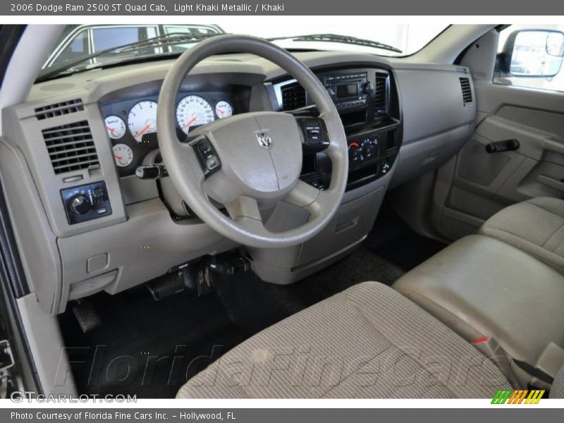 Light Khaki Metallic / Khaki 2006 Dodge Ram 2500 ST Quad Cab