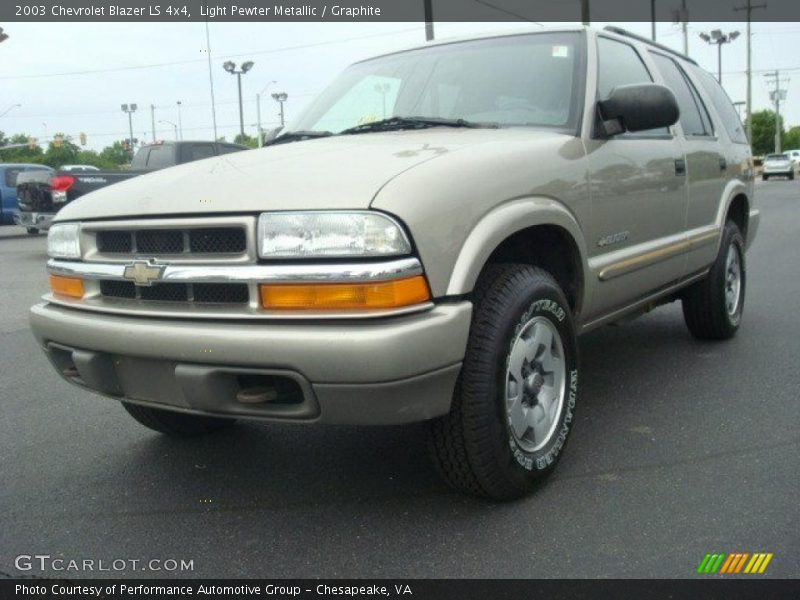 Light Pewter Metallic / Graphite 2003 Chevrolet Blazer LS 4x4