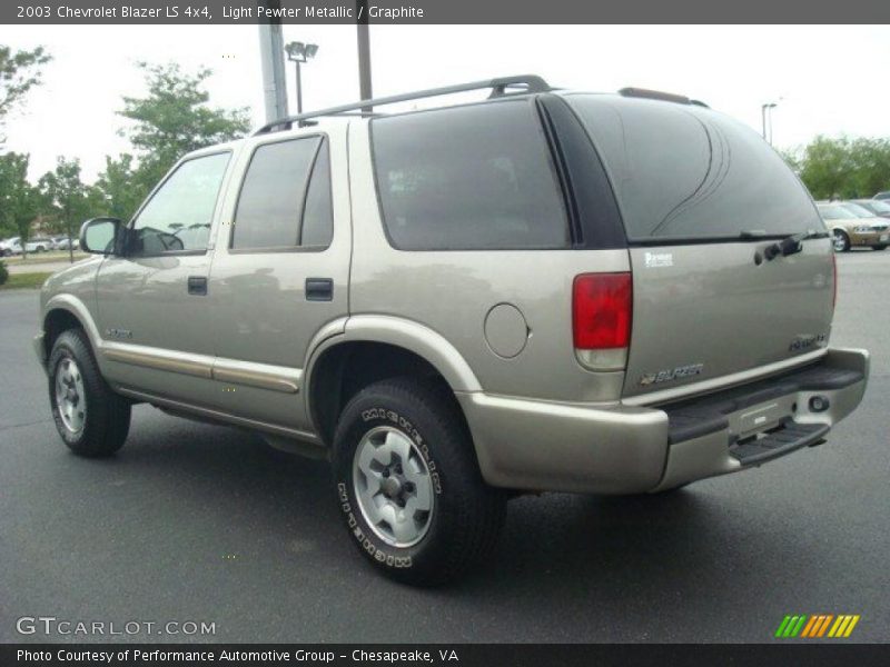 Light Pewter Metallic / Graphite 2003 Chevrolet Blazer LS 4x4