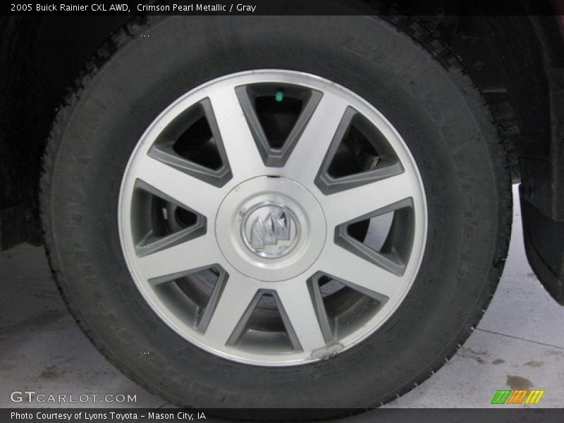 Crimson Pearl Metallic / Gray 2005 Buick Rainier CXL AWD