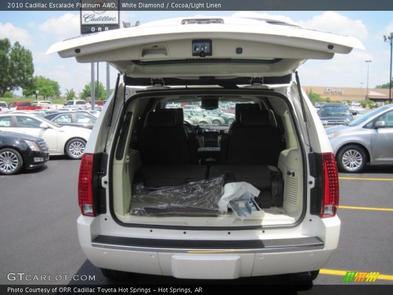 White Diamond / Cocoa/Light Linen 2010 Cadillac Escalade Platinum AWD