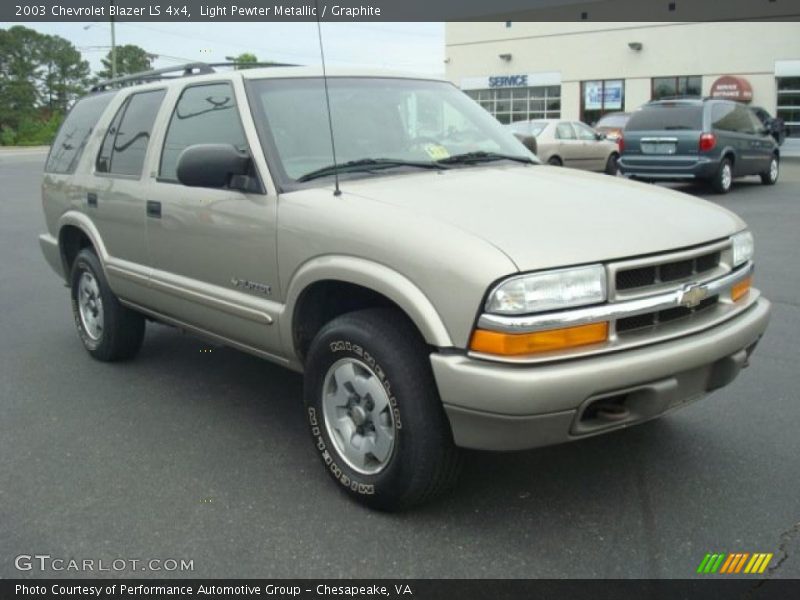 Light Pewter Metallic / Graphite 2003 Chevrolet Blazer LS 4x4