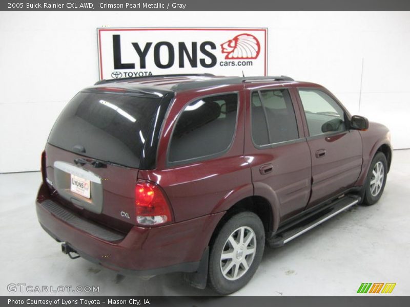 Crimson Pearl Metallic / Gray 2005 Buick Rainier CXL AWD